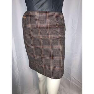 Vintage plaid wool mini skirt Size 4